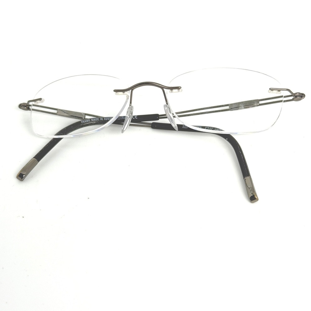Silhouette Rimless Eyeglasses Frame 5227 40 6052 Gray Silver Austria 17 21724